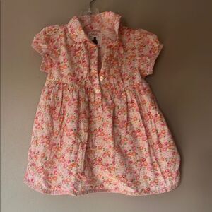 GAP Floral Baby Dress in Pink and Orange